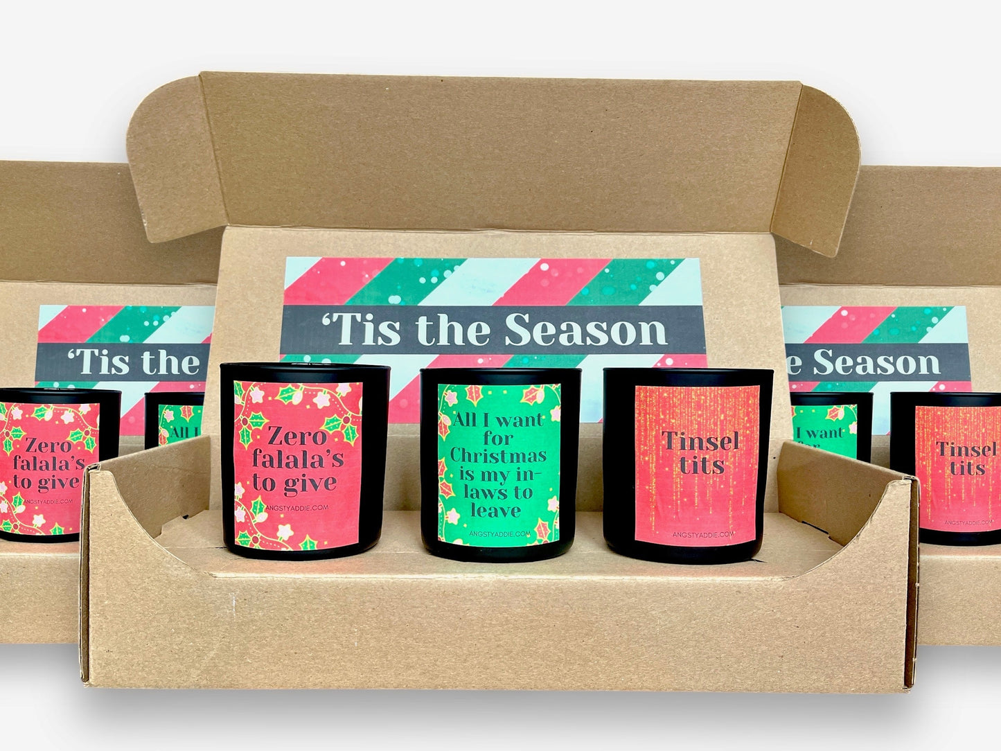 'Tis the Season Holiday Candle Gift Set by Angsty Addie