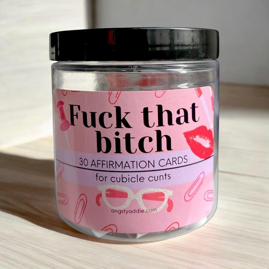 Toxic Office Affirmation Jar by Angsty Addie