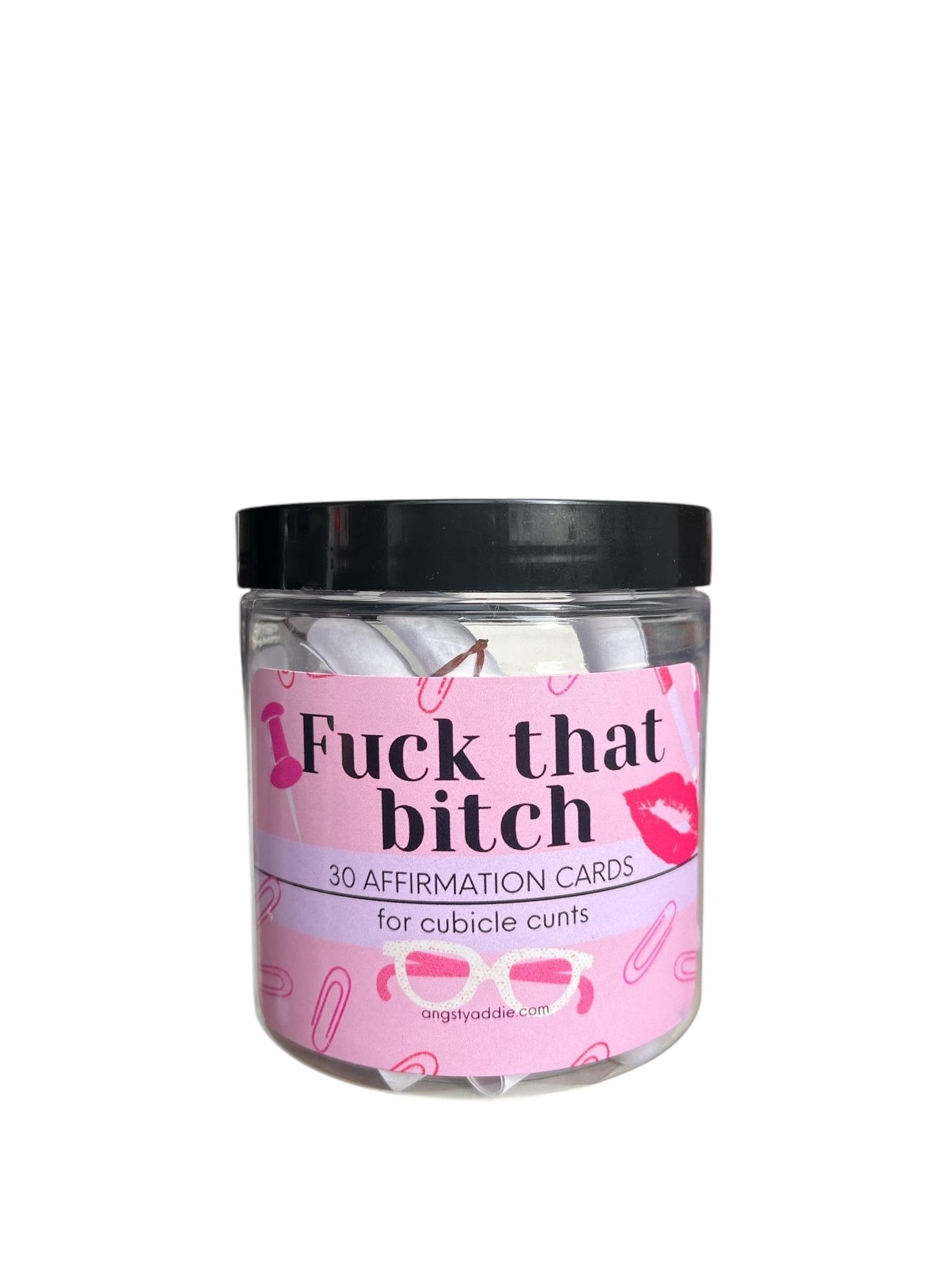 Toxic Office Affirmation Jar by Angsty Addie