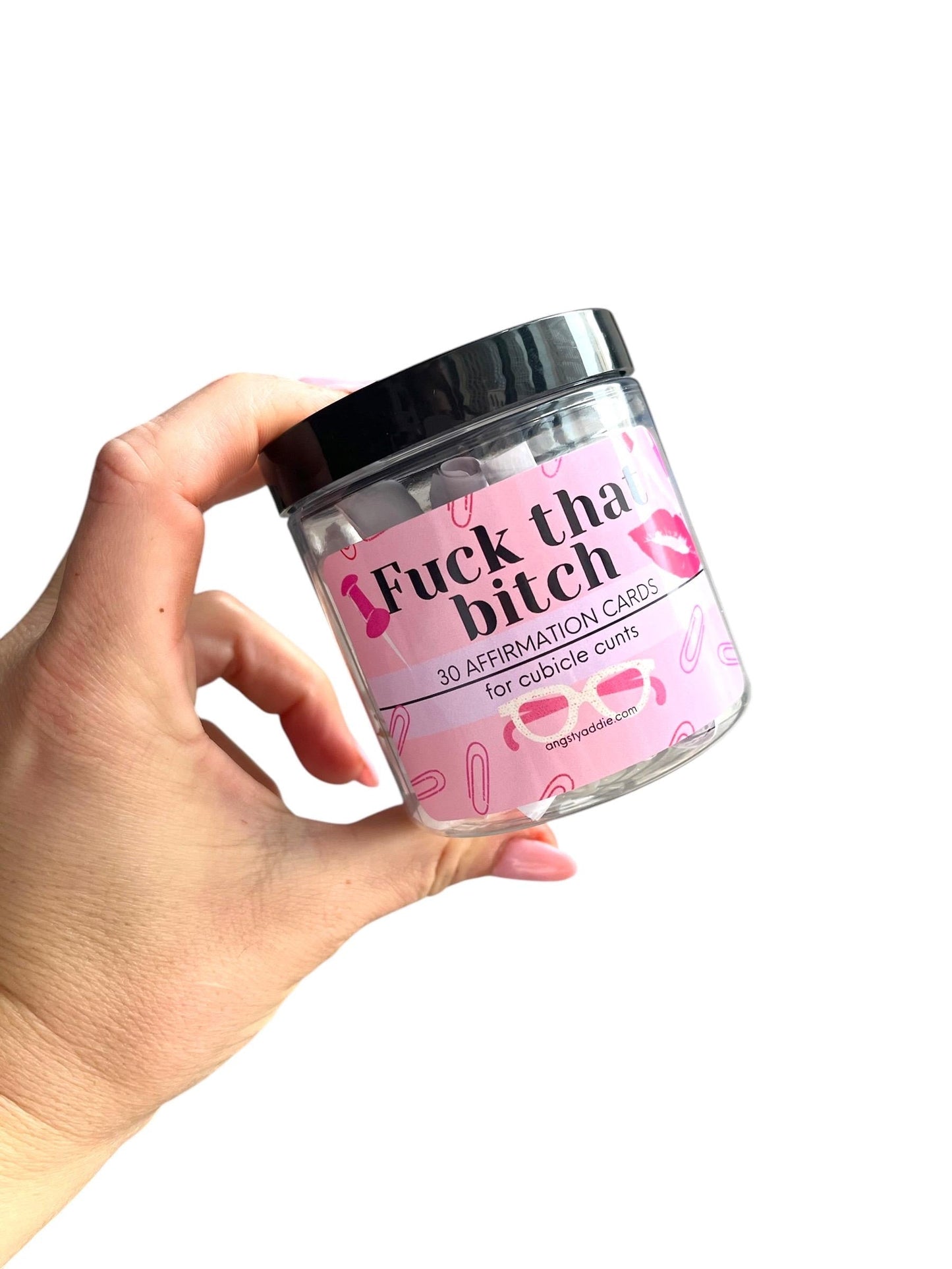 Toxic Office Affirmation Jar by Angsty Addie
